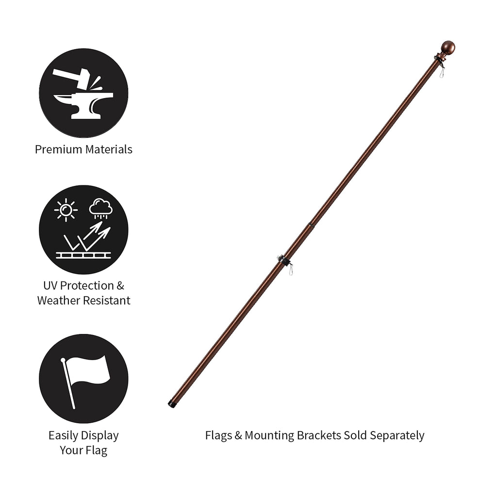 Extendable Metal House Flag Pole
