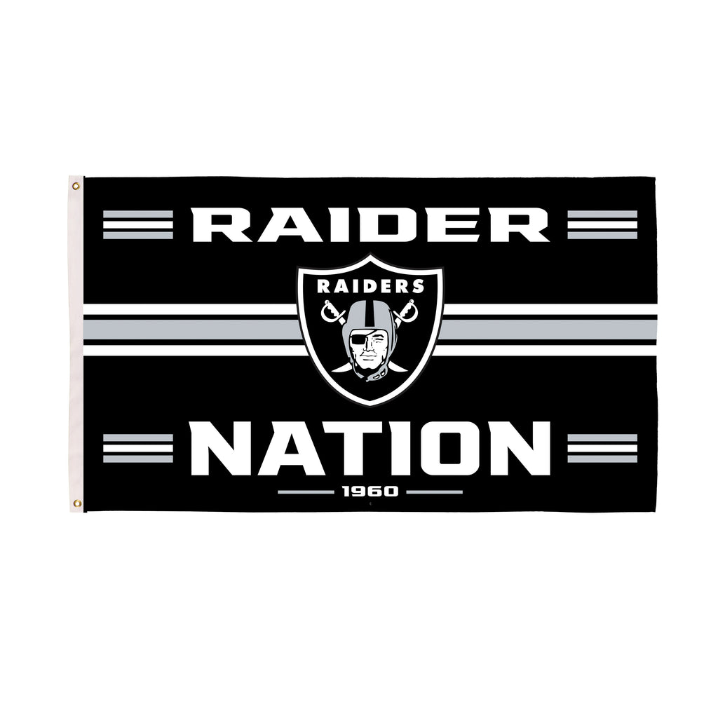 Las Vegas Raiders Single Sided Estate Flag with 2 Grommets, 3'x5'