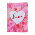 Petal Heart Valentine's Day Suede Garden Flag