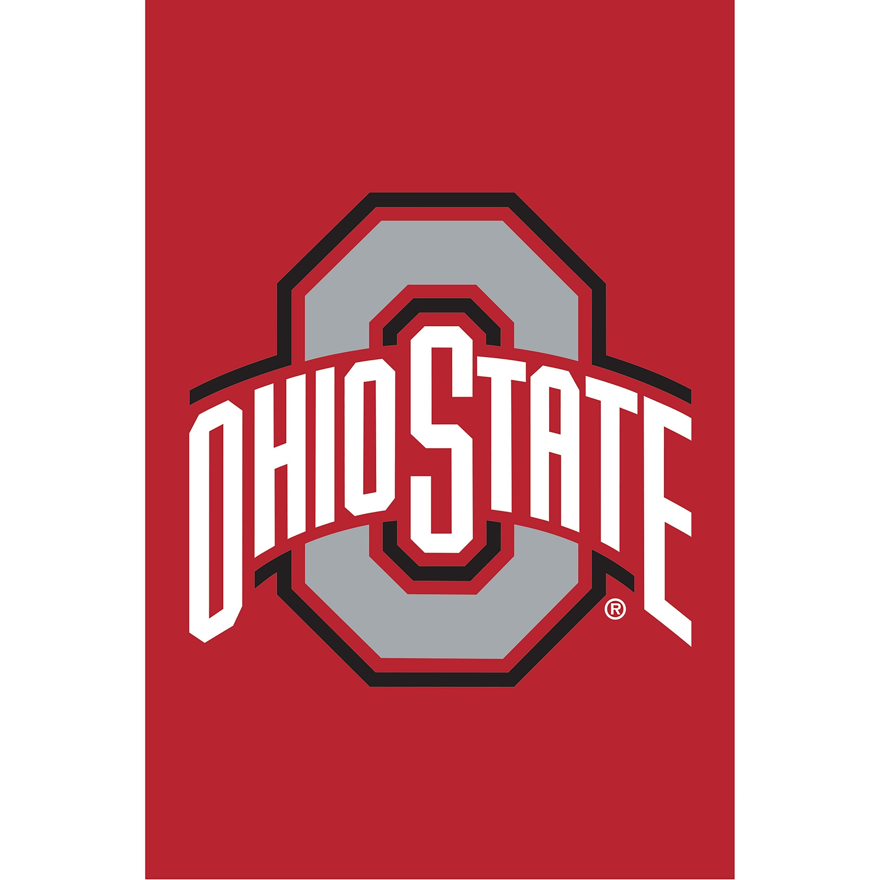Ohio State University Applique House Flag