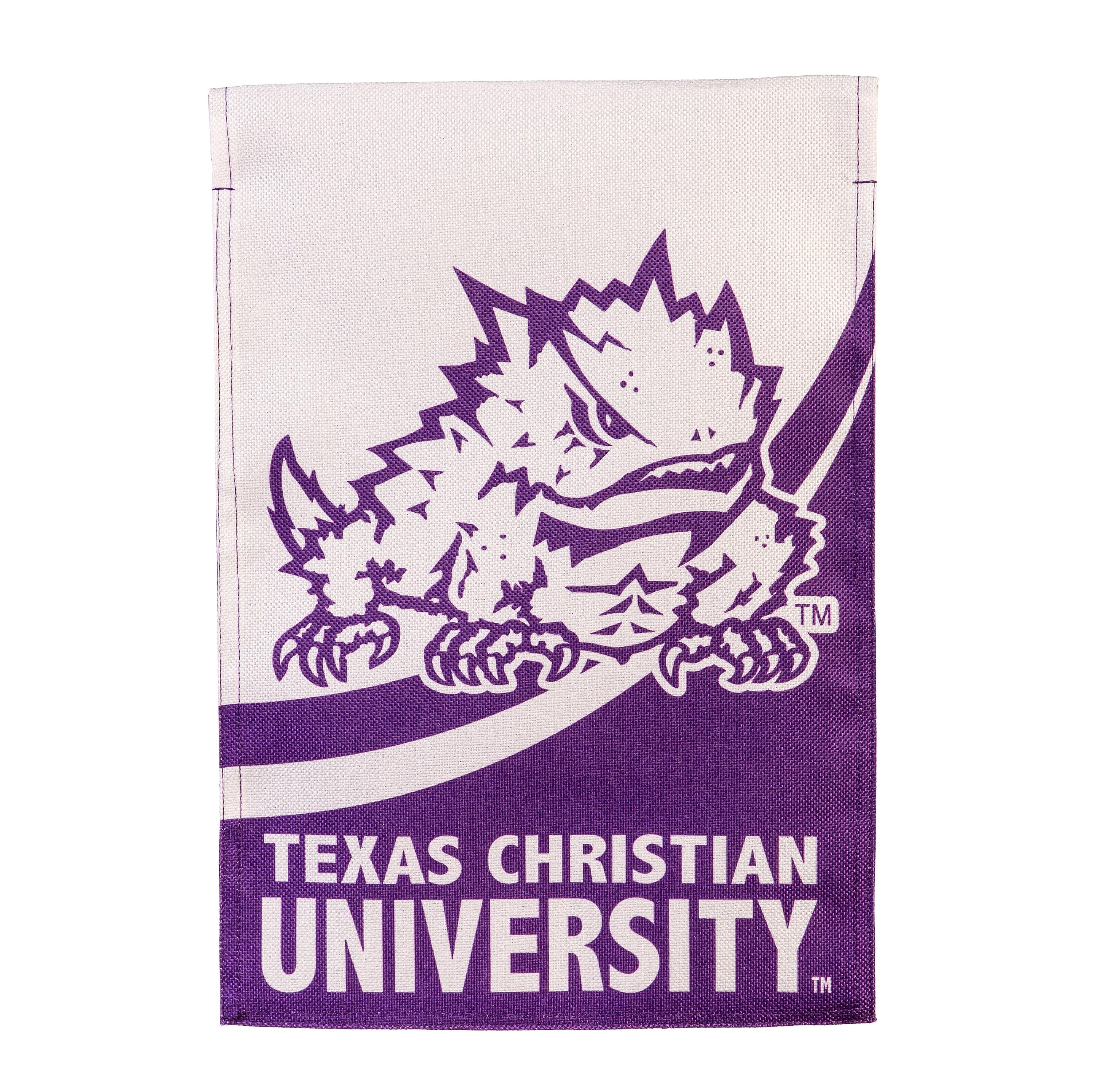 Texas Christian University Burlap Flag GDN Size