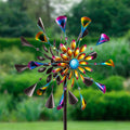 Metal Wind Spinner, Colorful Calla Lily, 75"H