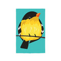 Portly Goldfinch Garden Applique Flag