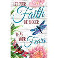 Faith be Bigger than Fear Burlap Garden Flag