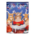 Oh Deer Lustre House Flag