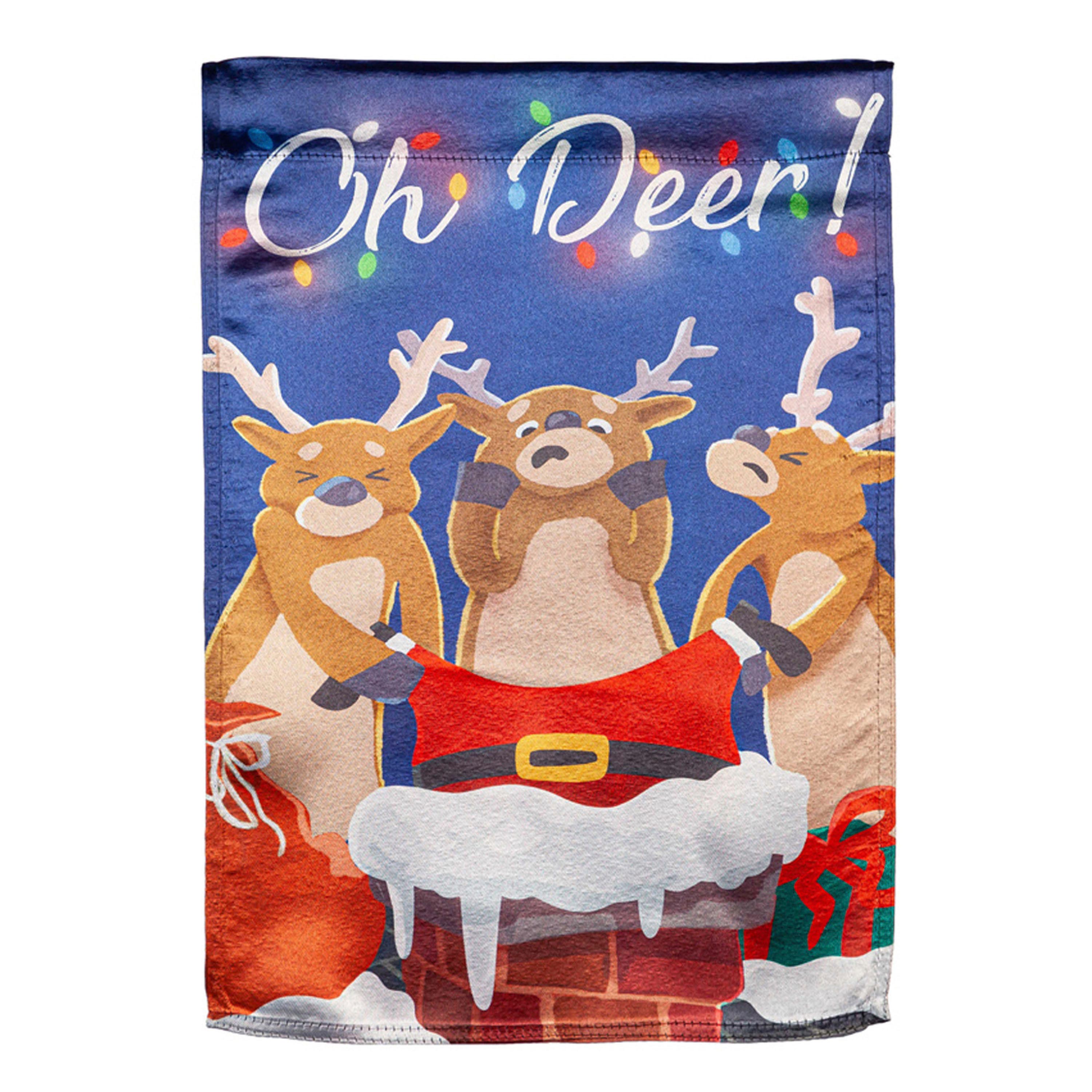 Oh Deer Lustre House Flag