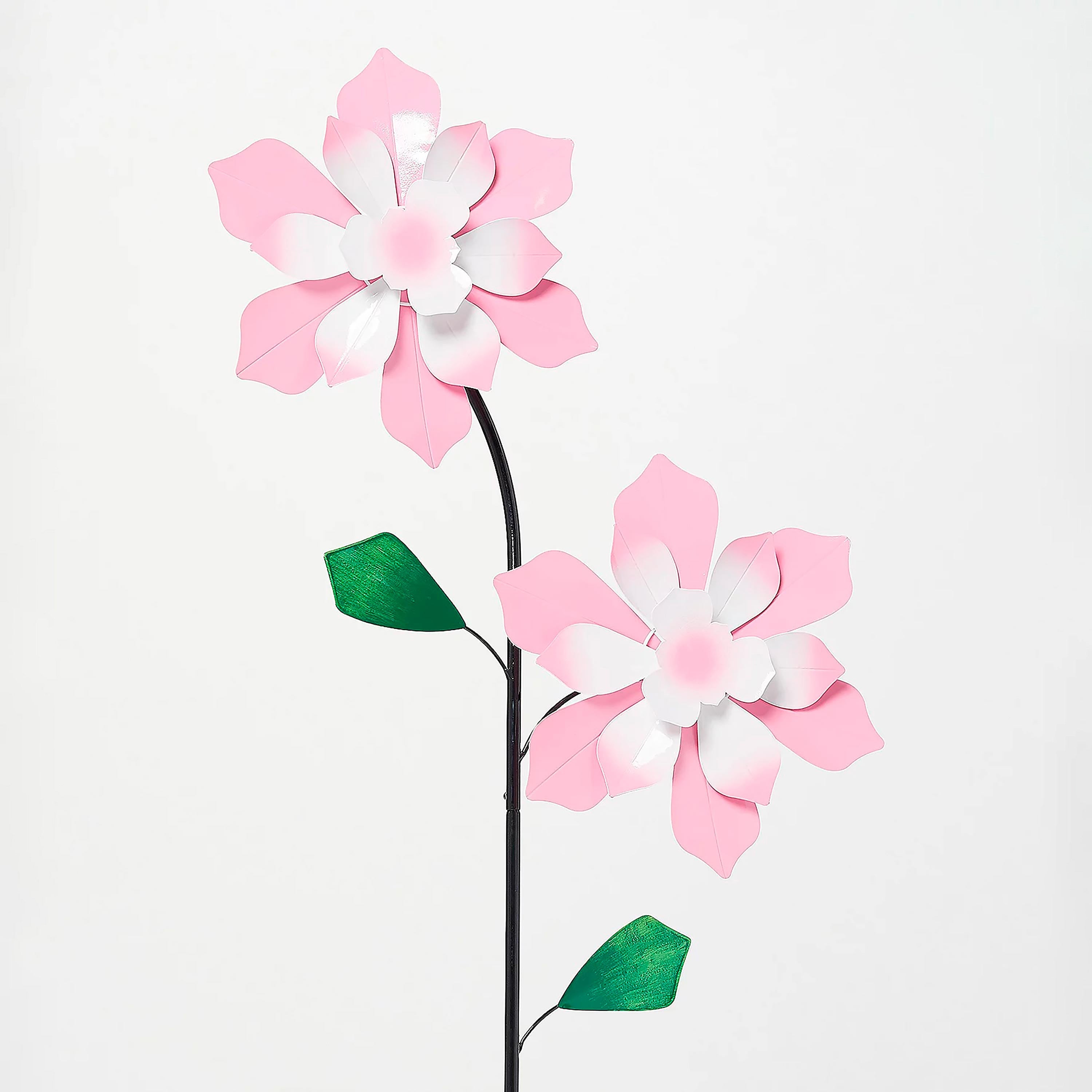 Double Flower Wind Spinner, Pink