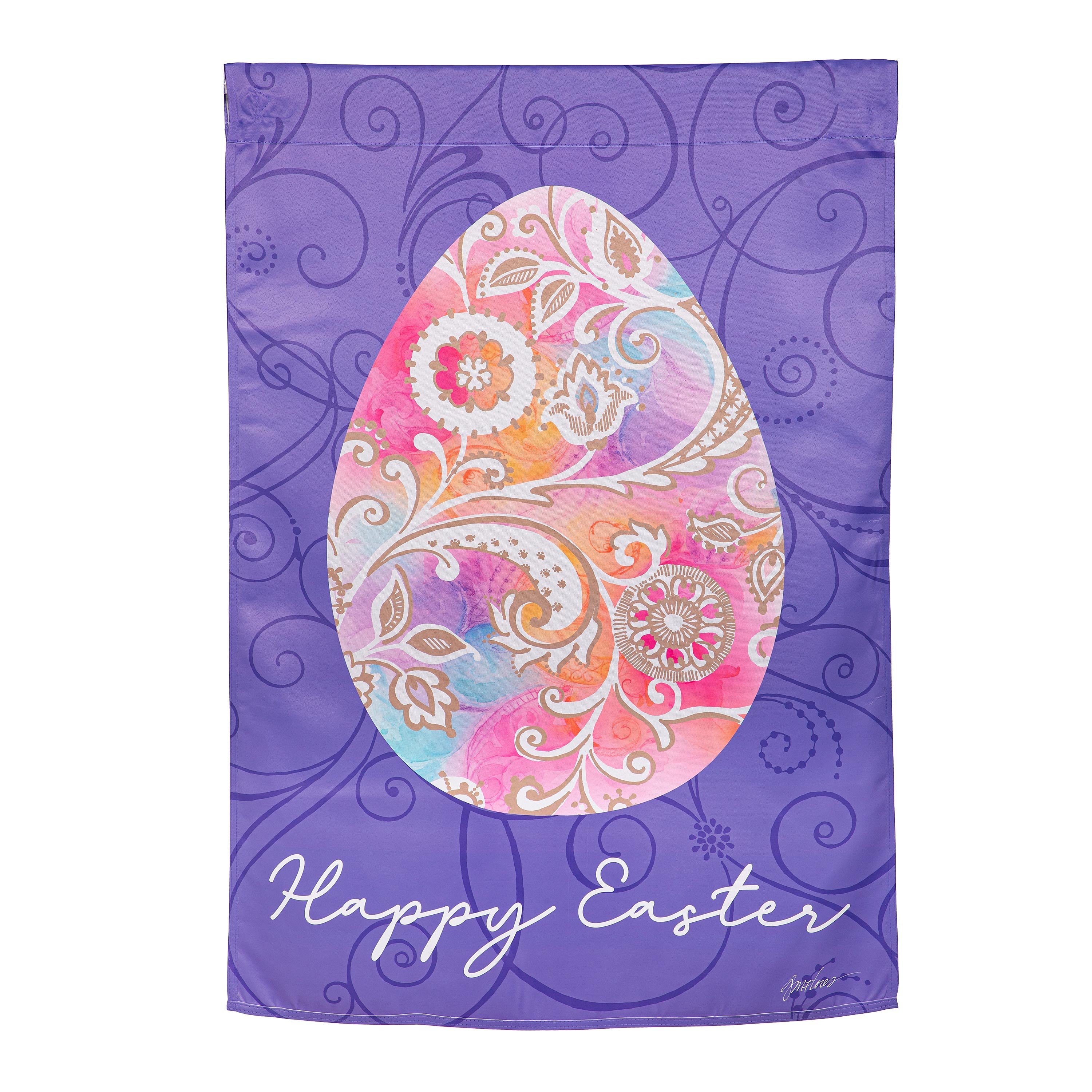 Rainbow Egg Suede House Flag