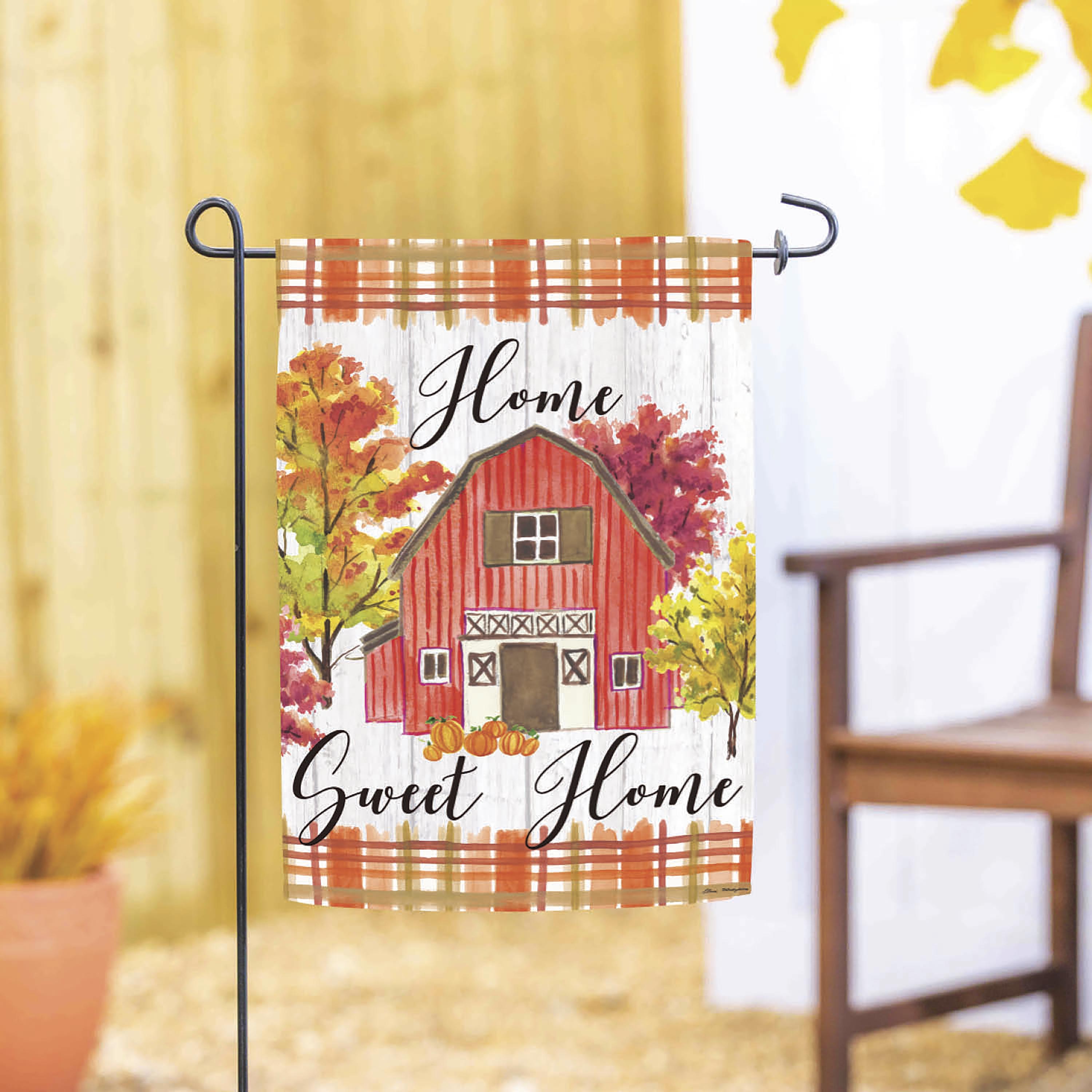 Home Sweet Home Moire Garden Flag