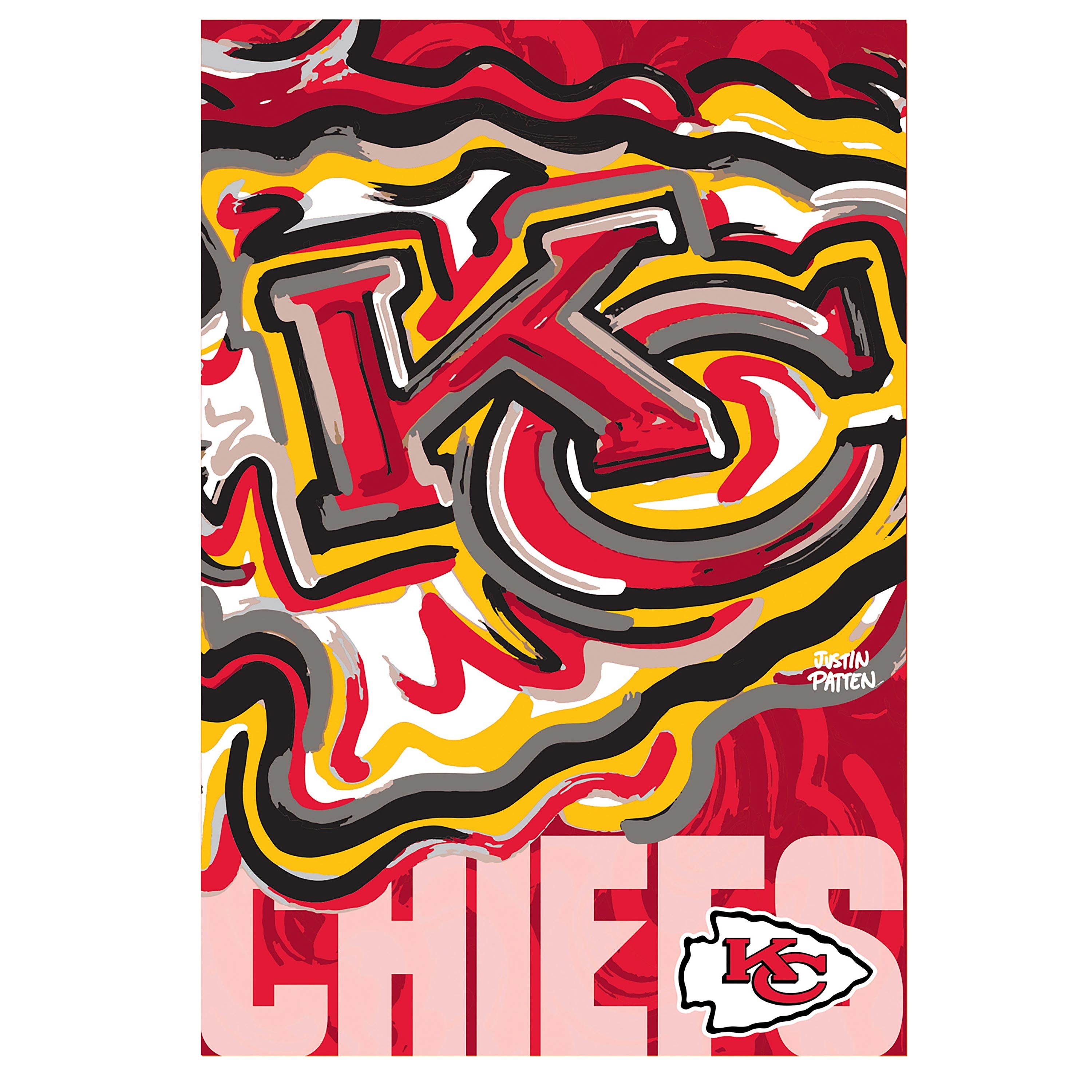 Kansas City Chiefs, Suede REG, Justin Patten Logo