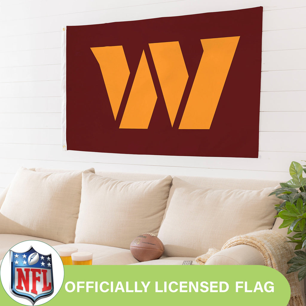 Washington Commanders Single Sided Flag w/ 2 Grommets, 3'x5'