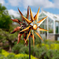 Metal Wind Spinner, Sun Rays, 75"H