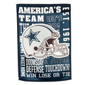 Double-Sided Fan Rules NFL Team Pride Sueded House Flag, Dallas Cowboys