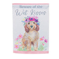 Beware Of The Wet Kisses Suede House Flag