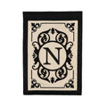 Cambridge Monogram Garden Applique Flag, Letter N