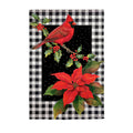 Cardinal & Holly Suede House Flag