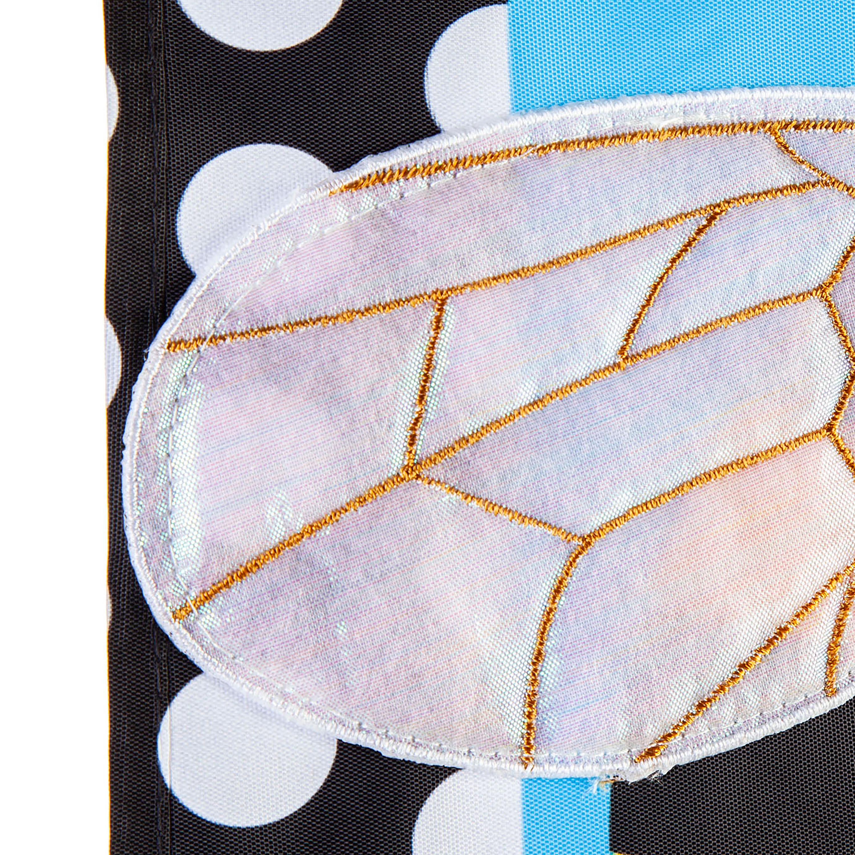 Bee with a Border Garden Applique Flag