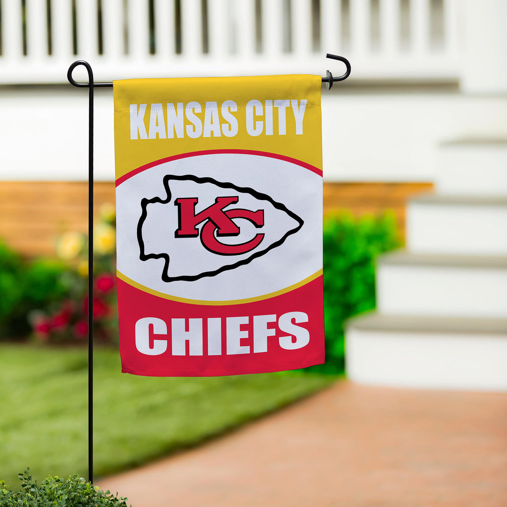 Kansas City Chiefs Suede Garden Flag