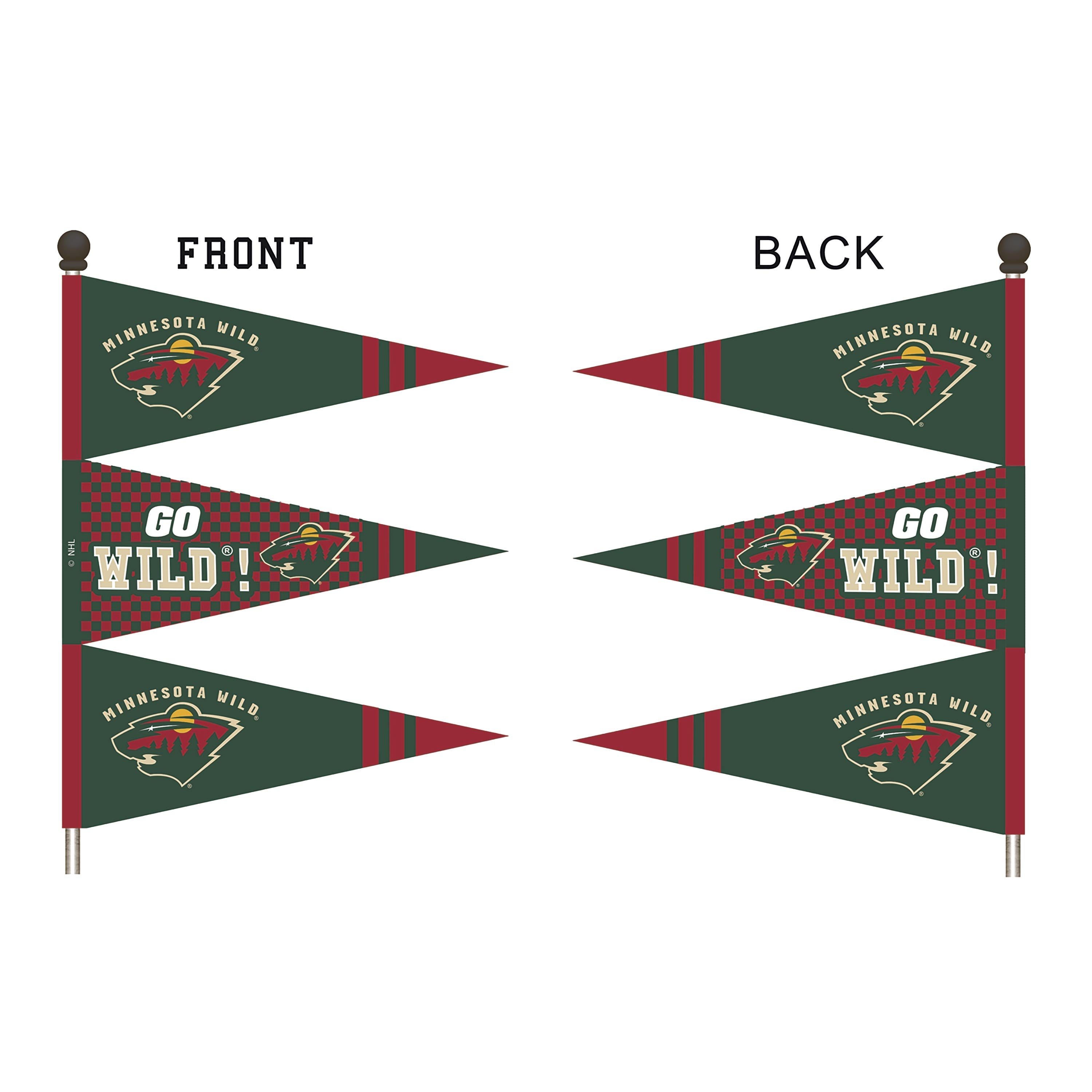 Wind spinner, Pennant, Minnesota Wild