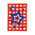 Patriotic Star Trio Garden Linen Flag