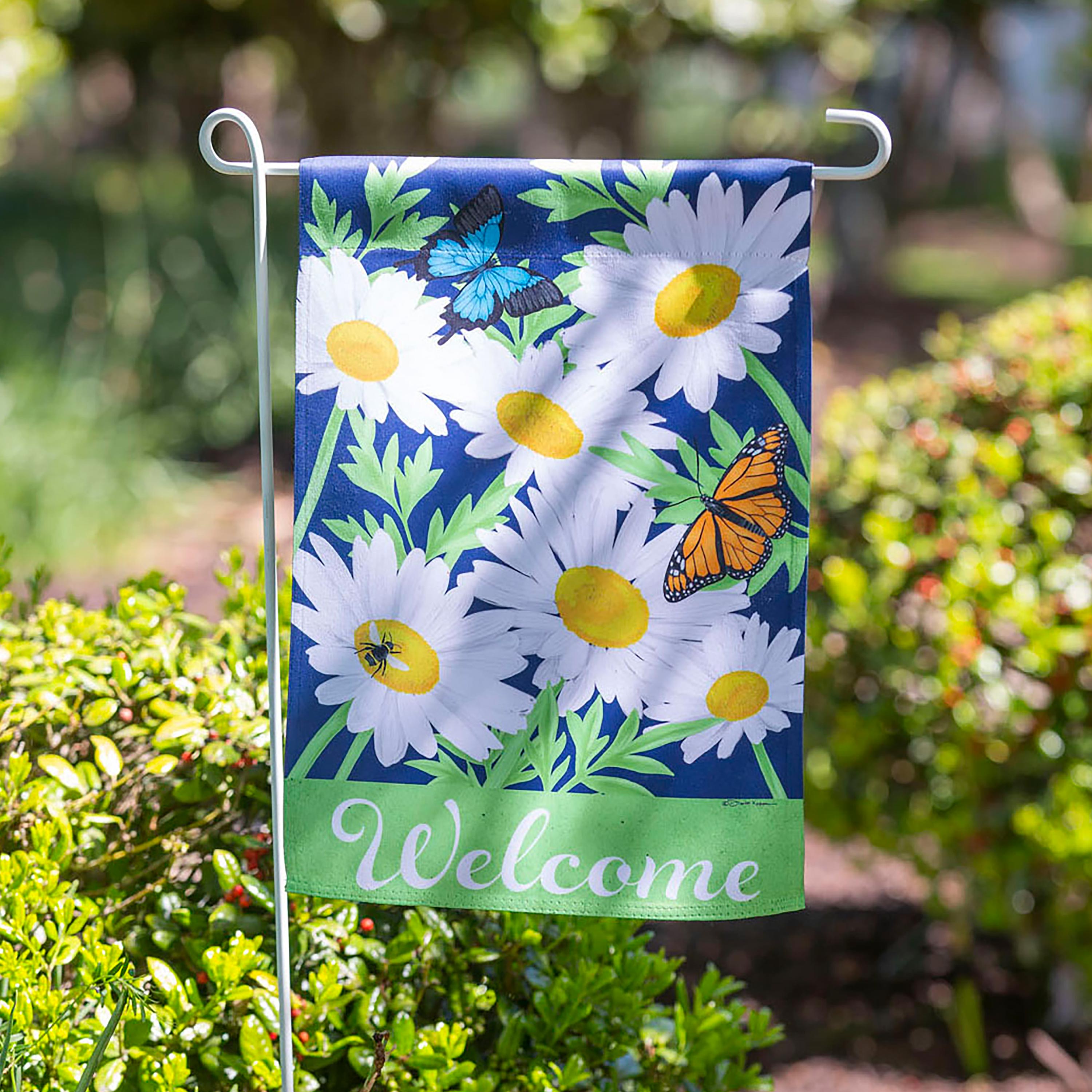 Daisy Garden Garden Suede Flag