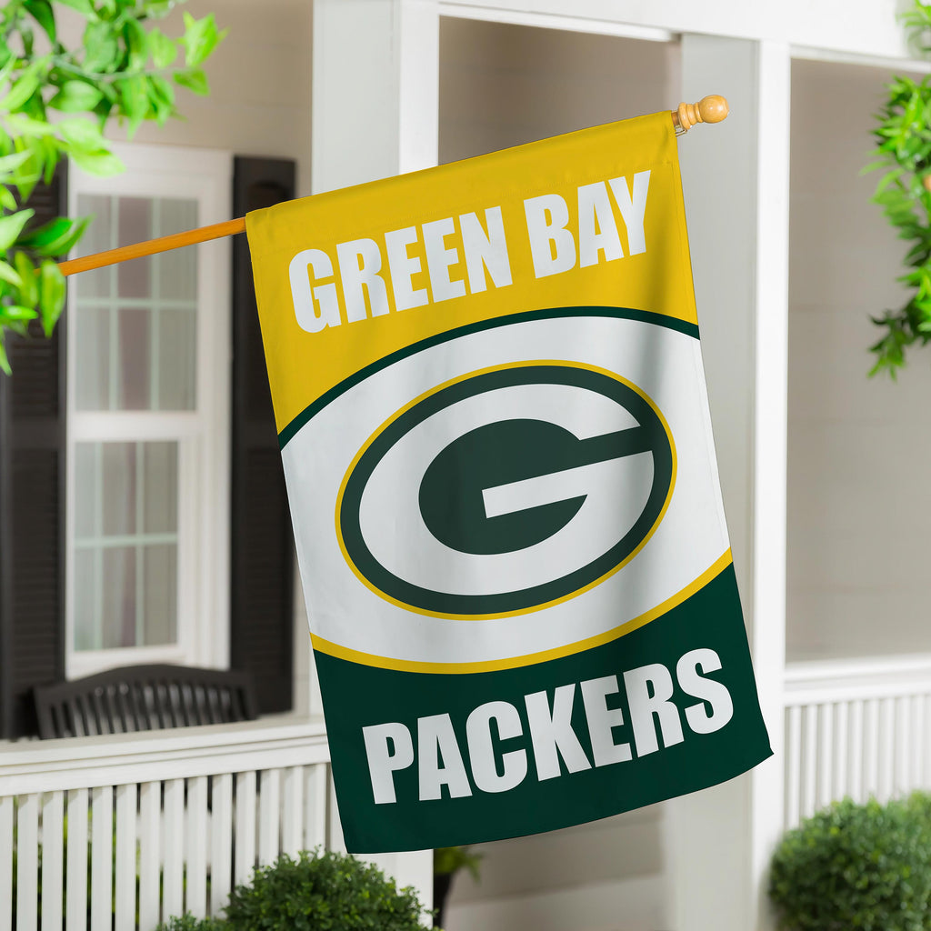 Green Bay Packers Suede House Flag