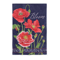 Red Poppies Bloom Suede House Flag