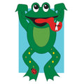 Deluxe 3D Frog Applique Garden Flag