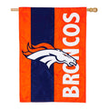 Double-Sided Embellished NFL Team Pride Applique House Flag, Denver Broncos