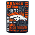 Double-Sided Fan Rules NFL Team Pride Sueded House Flag, Denver Broncos