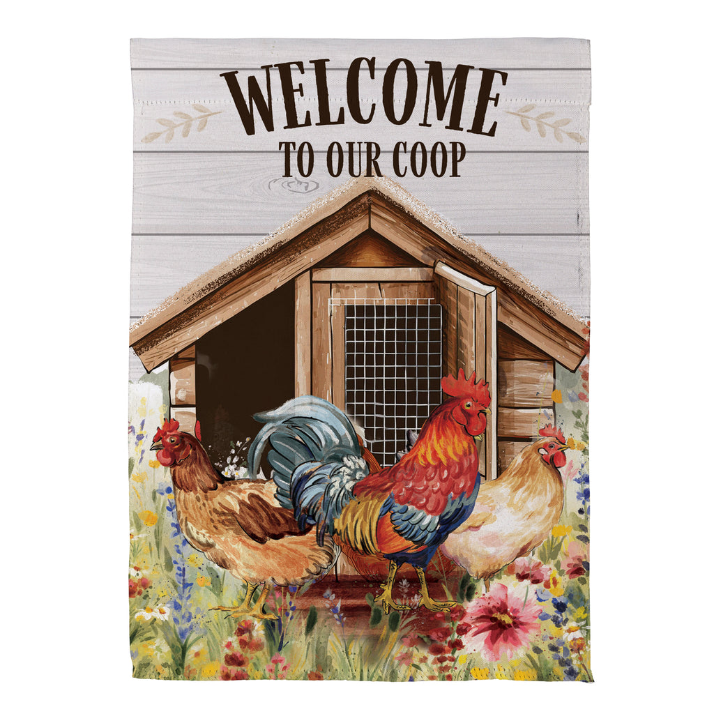 Petal & Plow Coop Suede House Flag