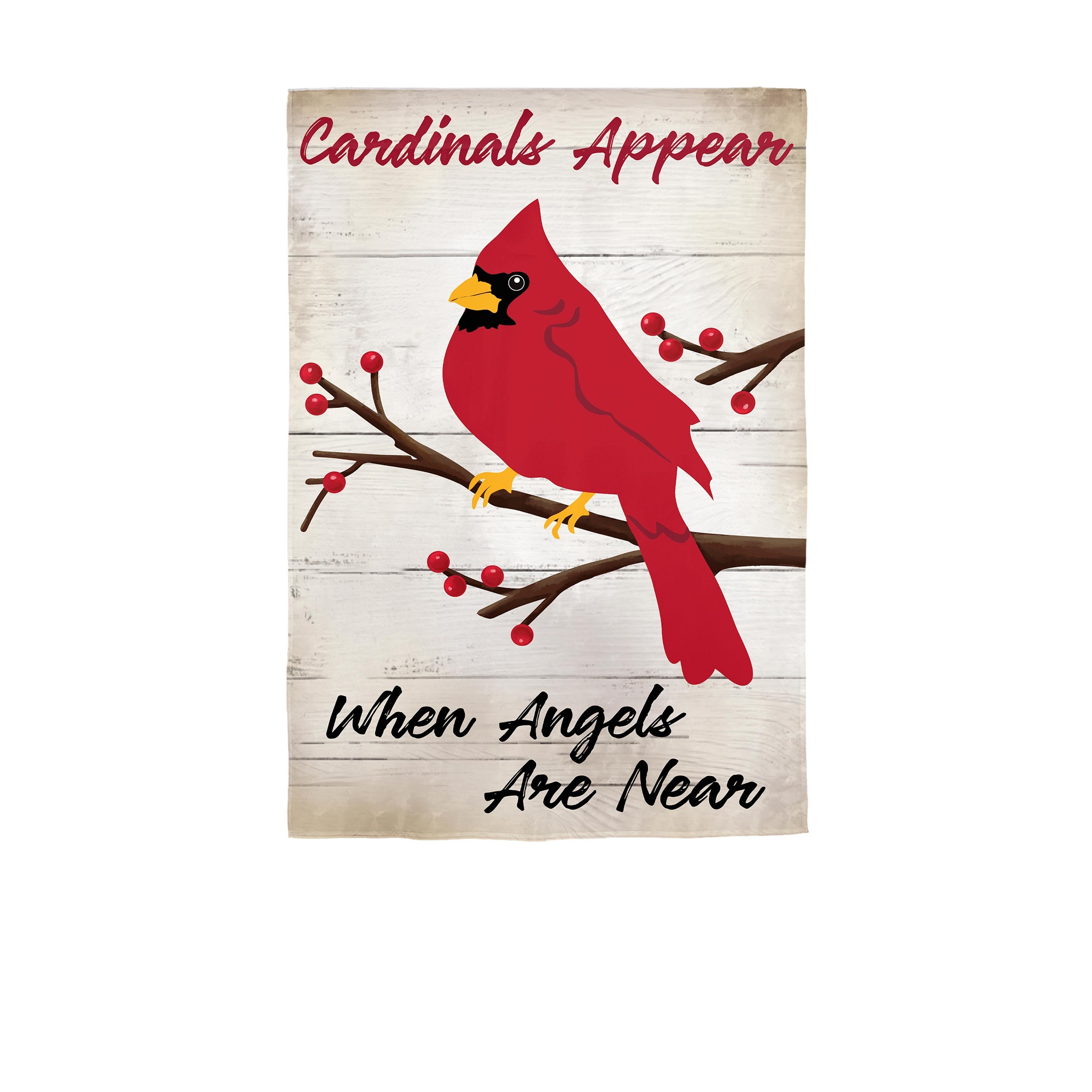 When Angels Are Near Applique House Flag
