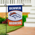 Denver Broncos Suede Garden Flag
