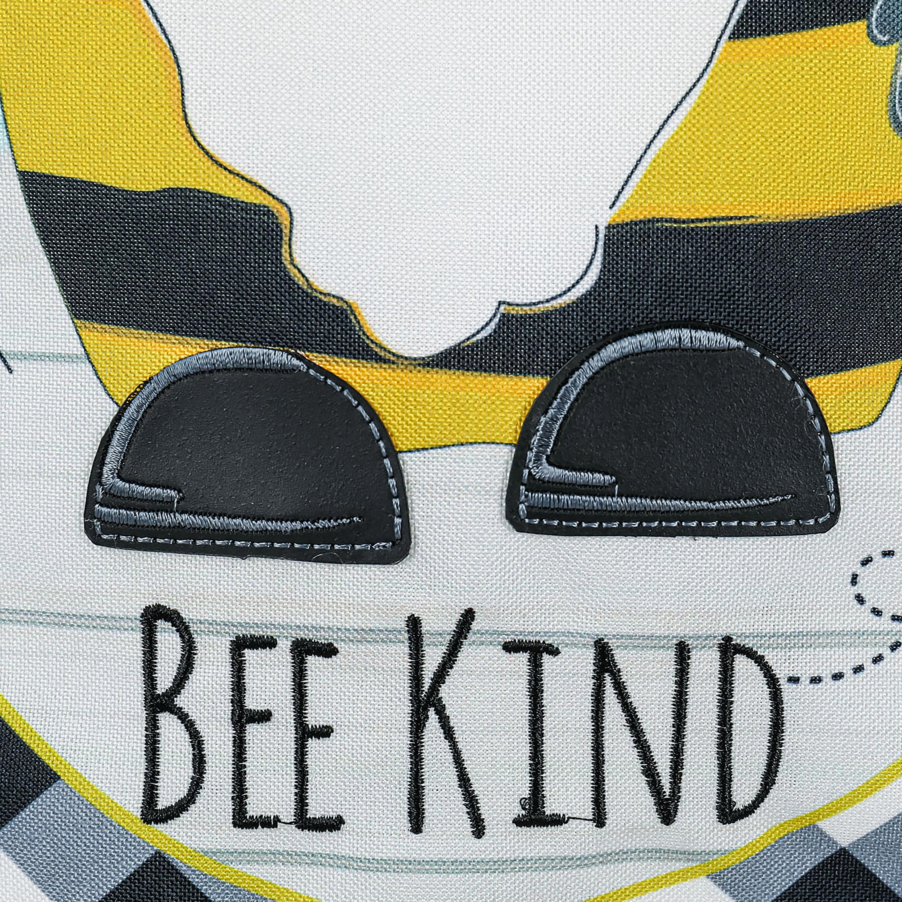Bee Humble Bee Kind Gnome Garden Linen Flag