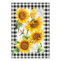 Sunflower and Goldfinch Garden Suede Flag