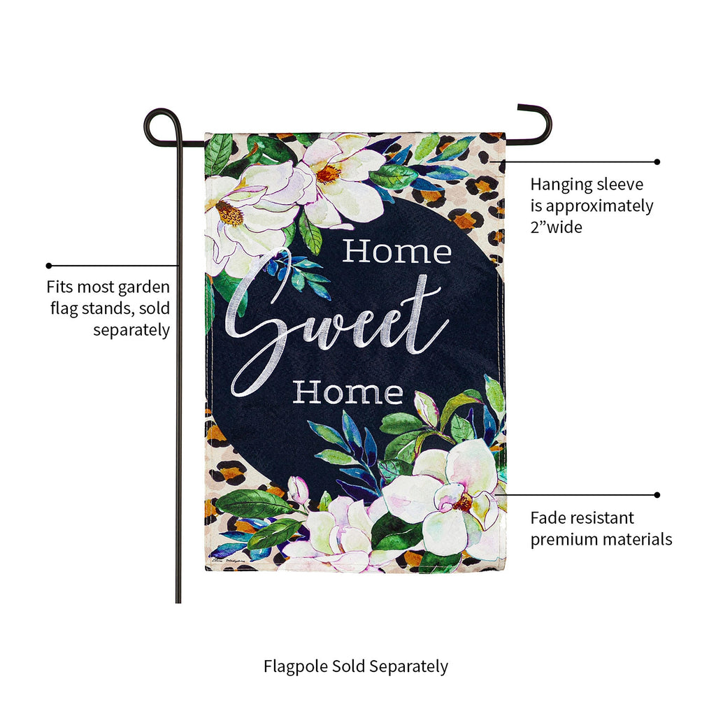 Magnolia Bloom Garden Linen Flag