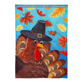 Turkey Time Applique House Flag