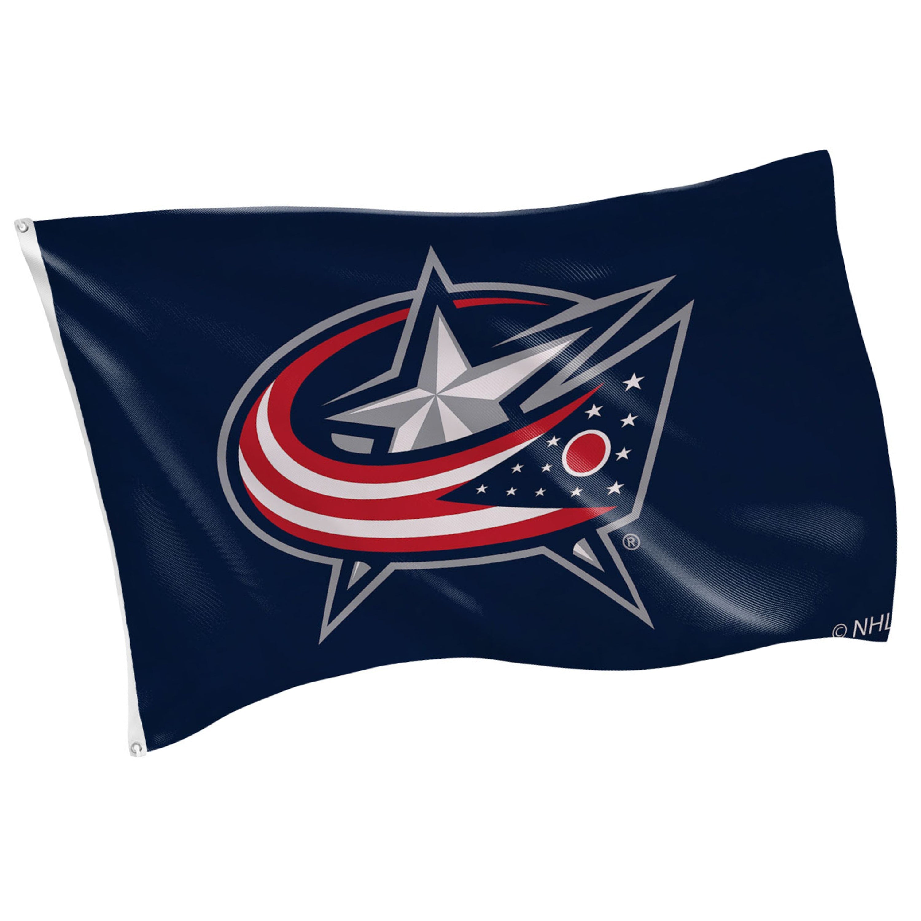 Columbus Blue Jackets Single Sided Flag with 2 Grommets, 3'x5'