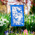 Birds in Bloom Garden Burlap Flag