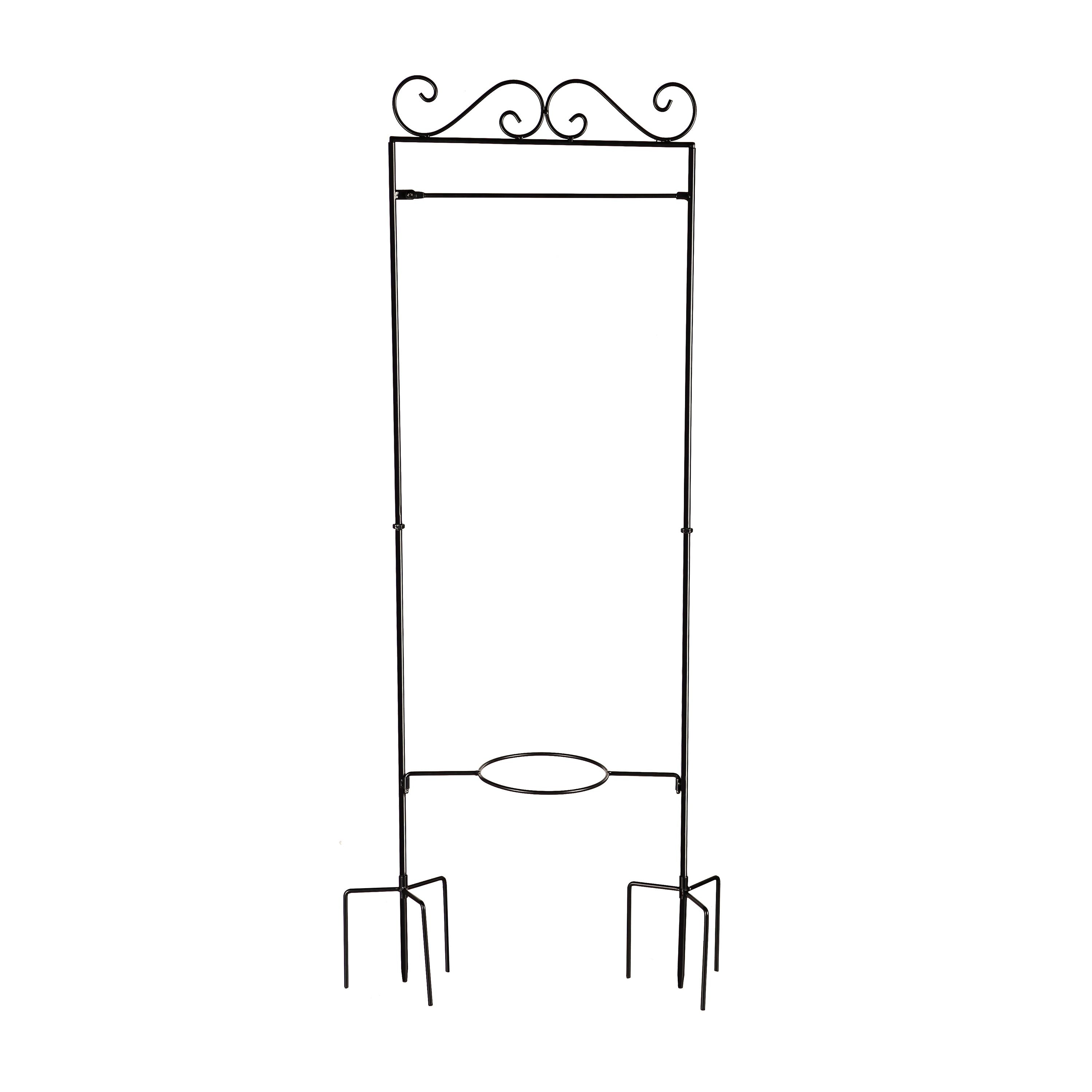 Potted Plant Garden Flag Stand