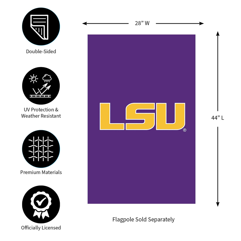 Louisiana State University Applique House Flag