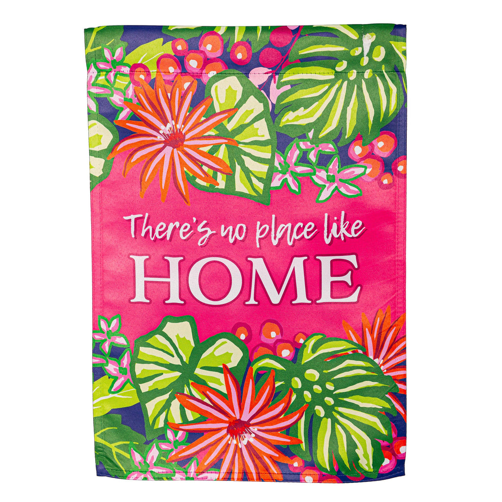 No Place Like Home Suede Garden Flag