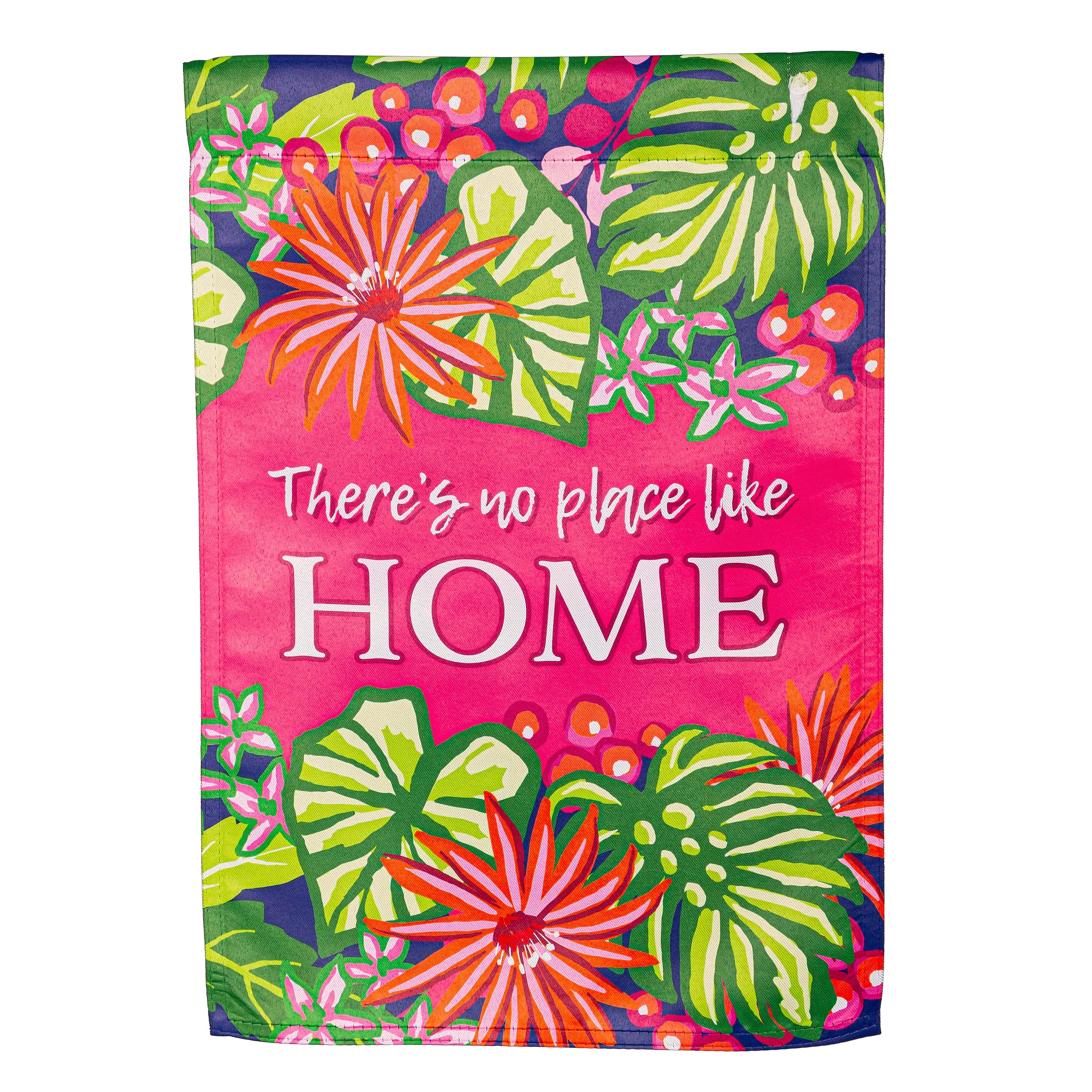 No Place Like Home Suede Garden Flag