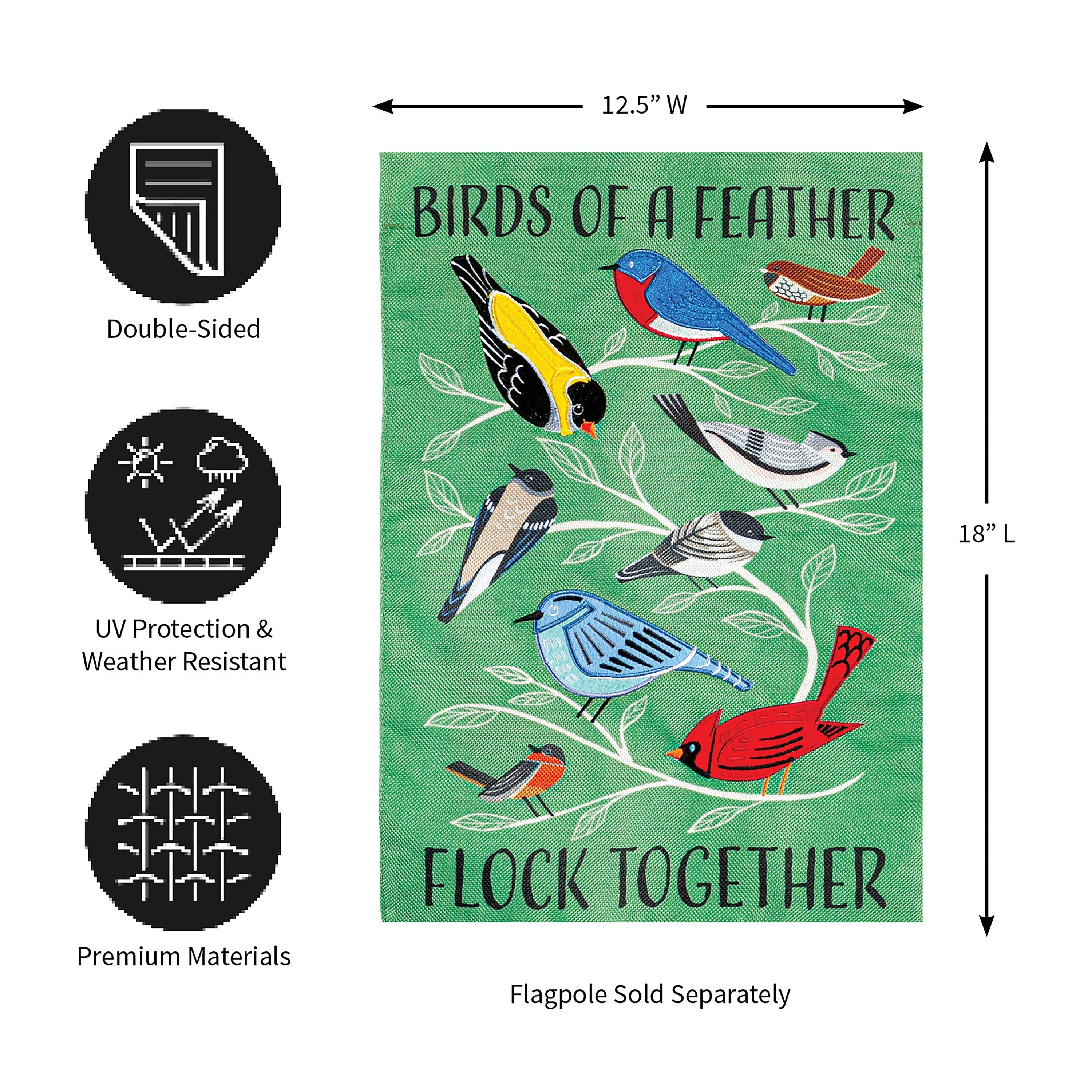 Flock Together Garden Flag