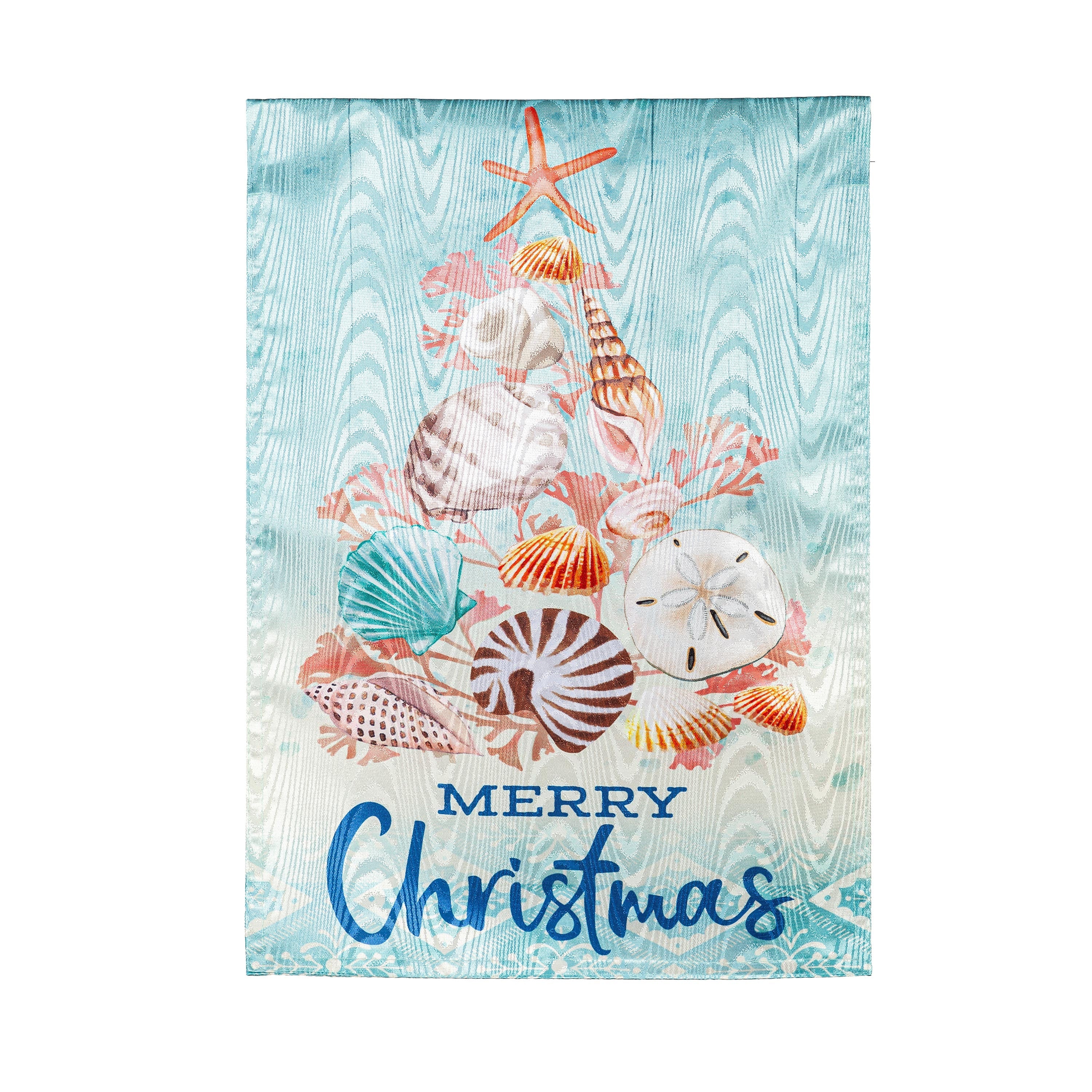 Seashell Tree Moire Garden Flag