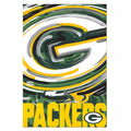 Green Bay Packers Justin Patten Logo Suede Garden Flag