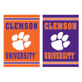 Embossed Suede Flag, House Size, Clemson University