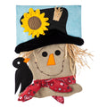 Scarecrow Season Garden Burlap Flag