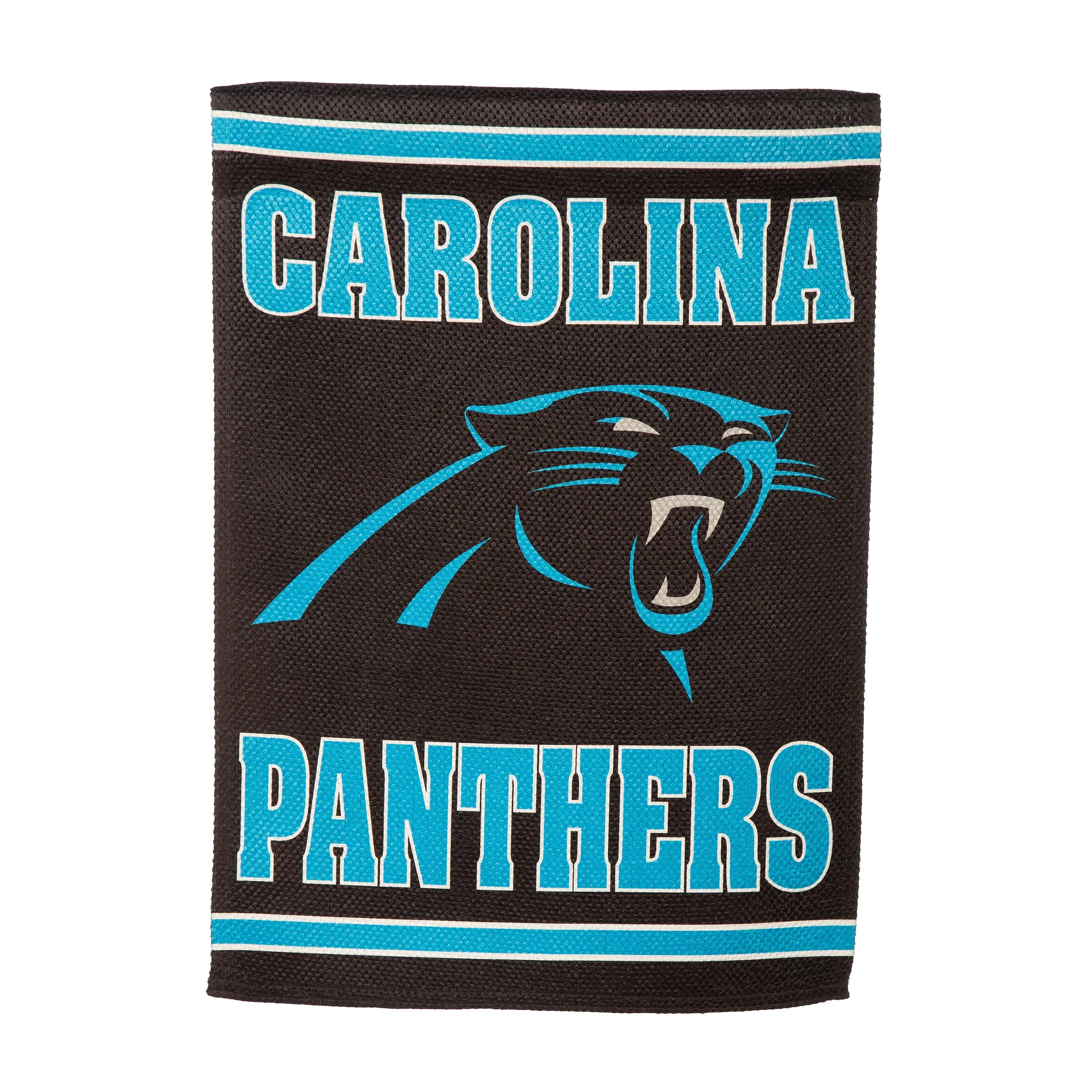 Embossed Suede Flag, GDN Size, Carolina Panthers