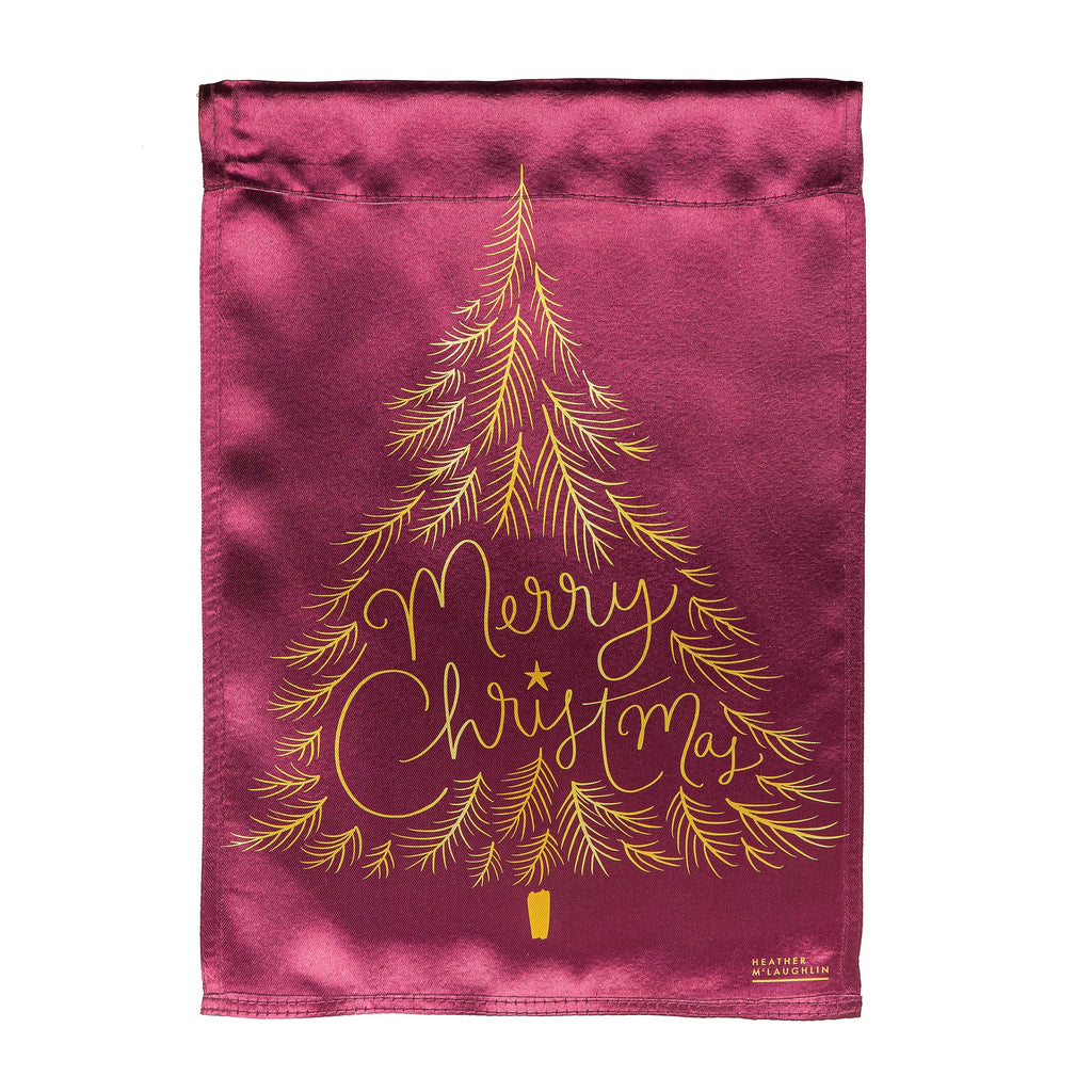 Trees Reversible Lustre Garden Flag